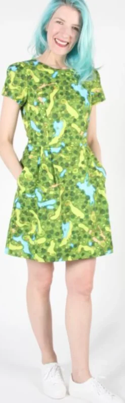 RN837 - 10 - Kittiwake Dress - Aerial Golf