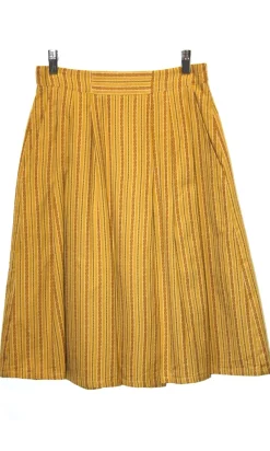 RN455 - 6 - Macareux Skirt - Ochre Stripe