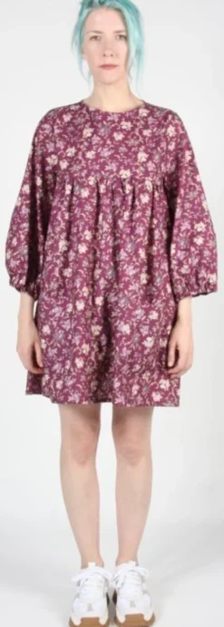 RN735 - 6 - Martin Dress - Purple Posy