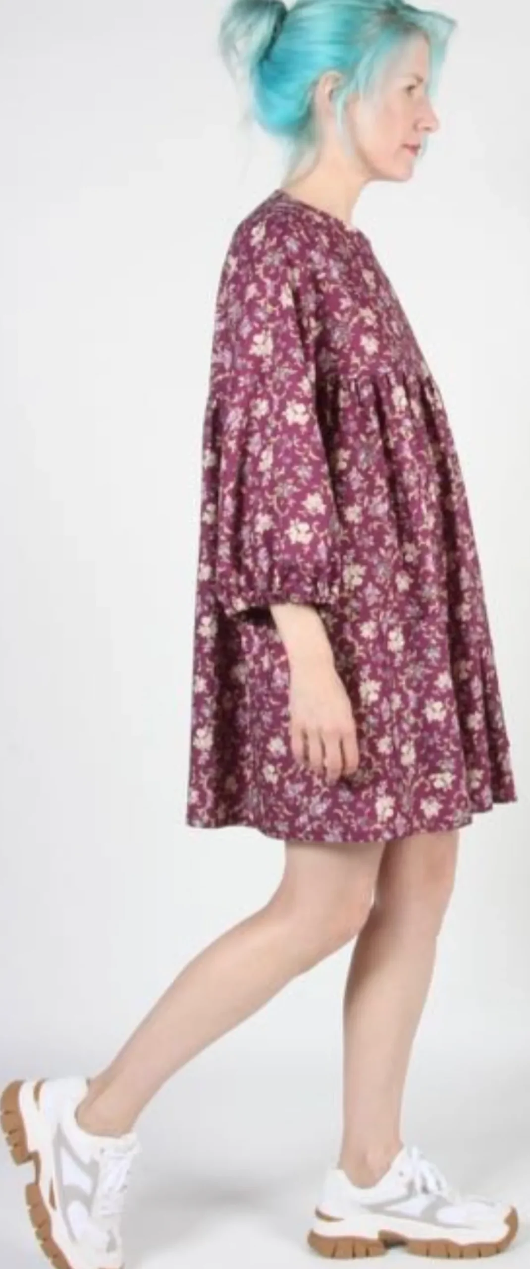 RN735 - 6 - Martin Dress - Purple Posy