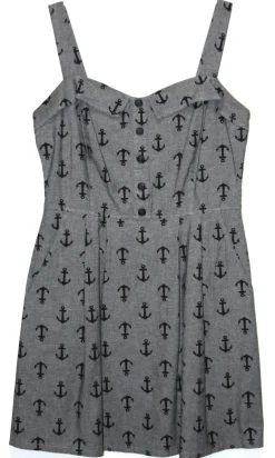 RN786 - 10 - Motmot Dress - Black Anchors