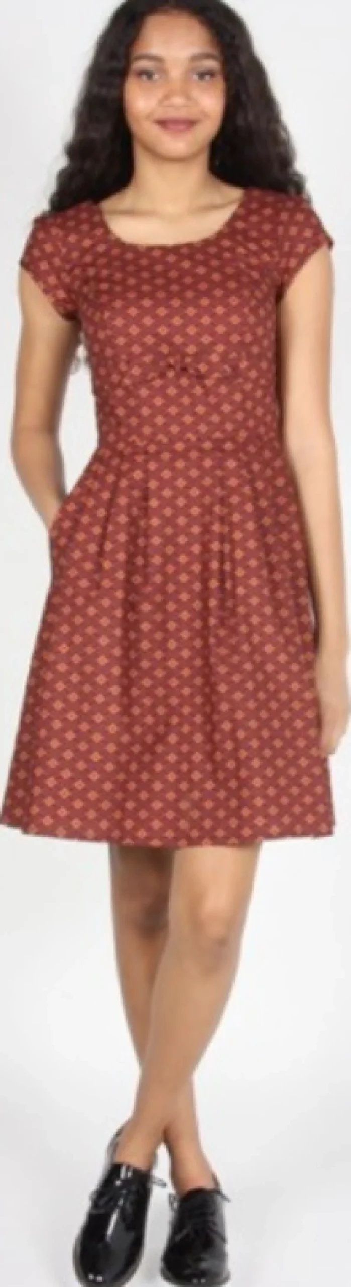 RN2 - 2 - Peppershrike Dress - Brick