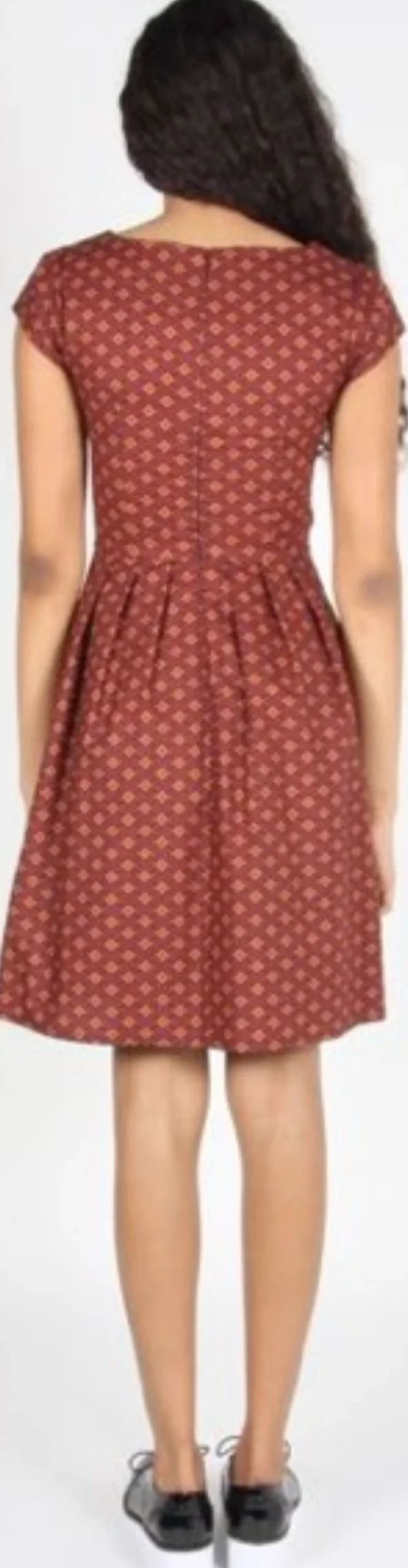 RN893 - 12 - Peppershrike Dress - Brick