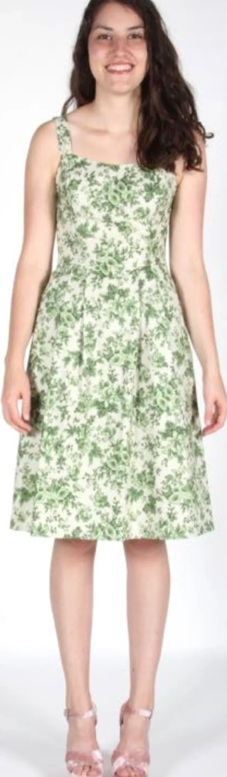 RN955 - 6 - Purpletuft Dress - Green Chintz