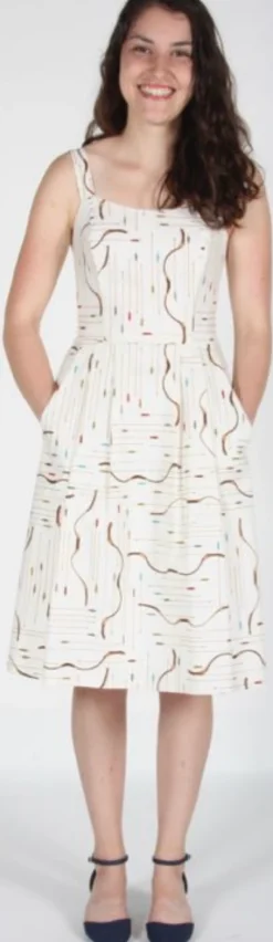 RN889 - 6 - Purpletuft Dress - Ivory Archery