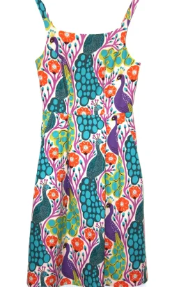 RN589 - 2 - Reedbird Dress - Peacocks