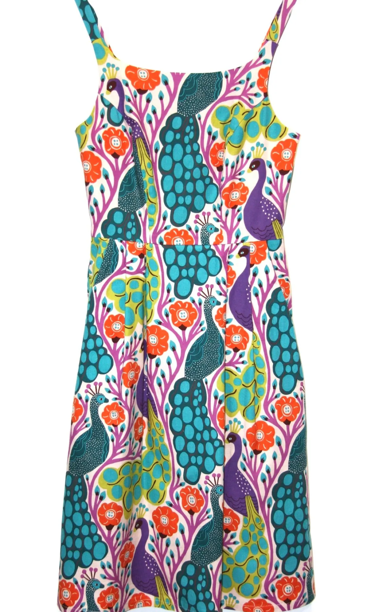 RN589 - 2 - Reedbird Dress - Peacocks