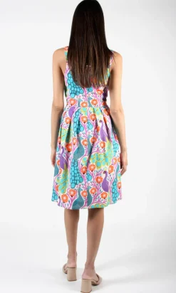 RN589 - 2 - Reedbird Dress - Peacocks