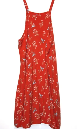 RN900 - 4 - Sicklebill Dress - Vermillion Wildflowers