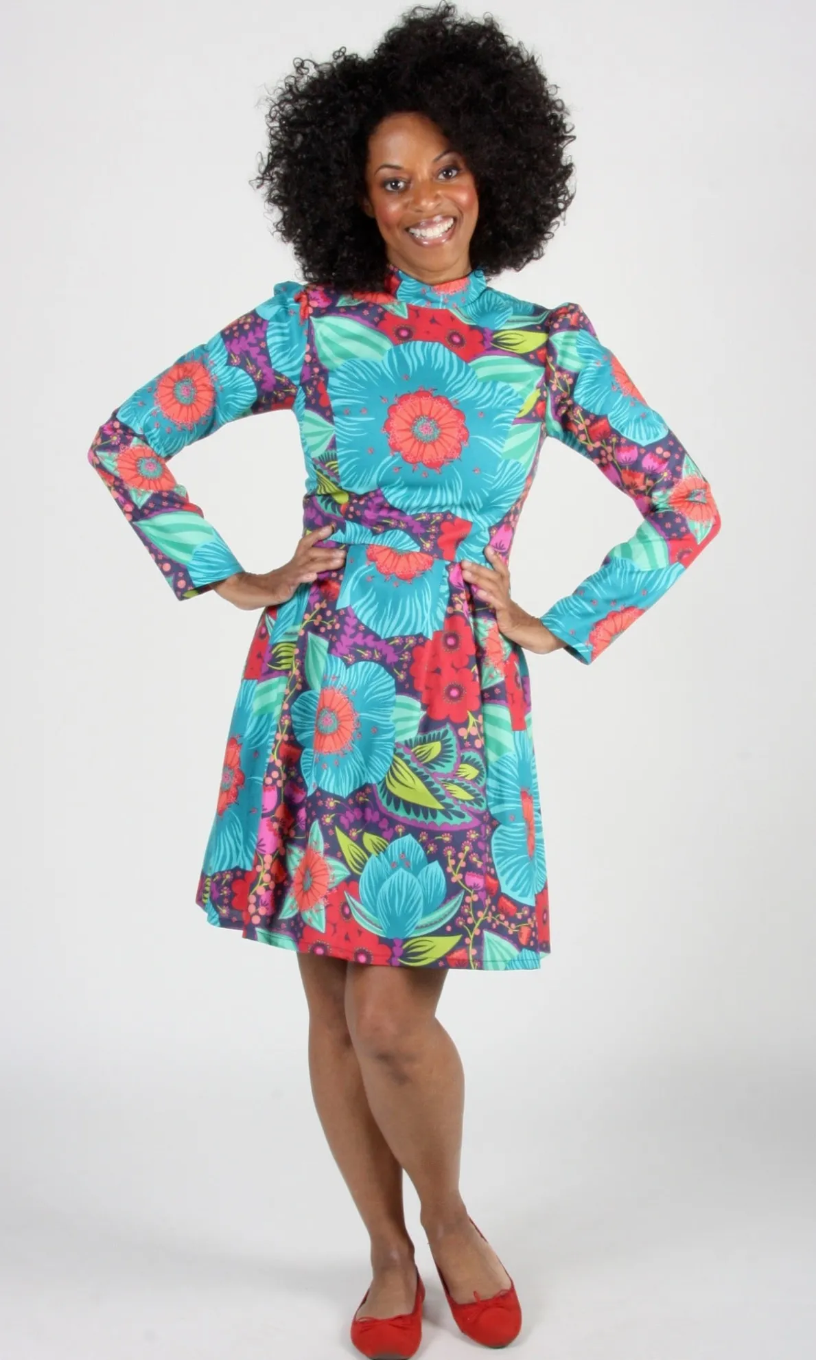 RN727 - 2 - Silk Tail Dress - Hothouse