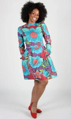 RN727 - 2 - Silk Tail Dress - Hothouse