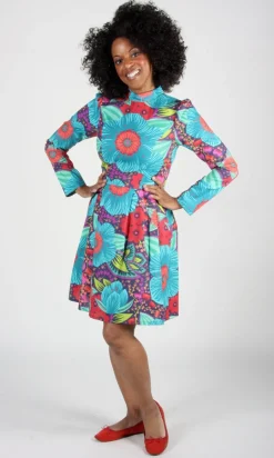 RN727 - 2 - Silk Tail Dress - Hothouse