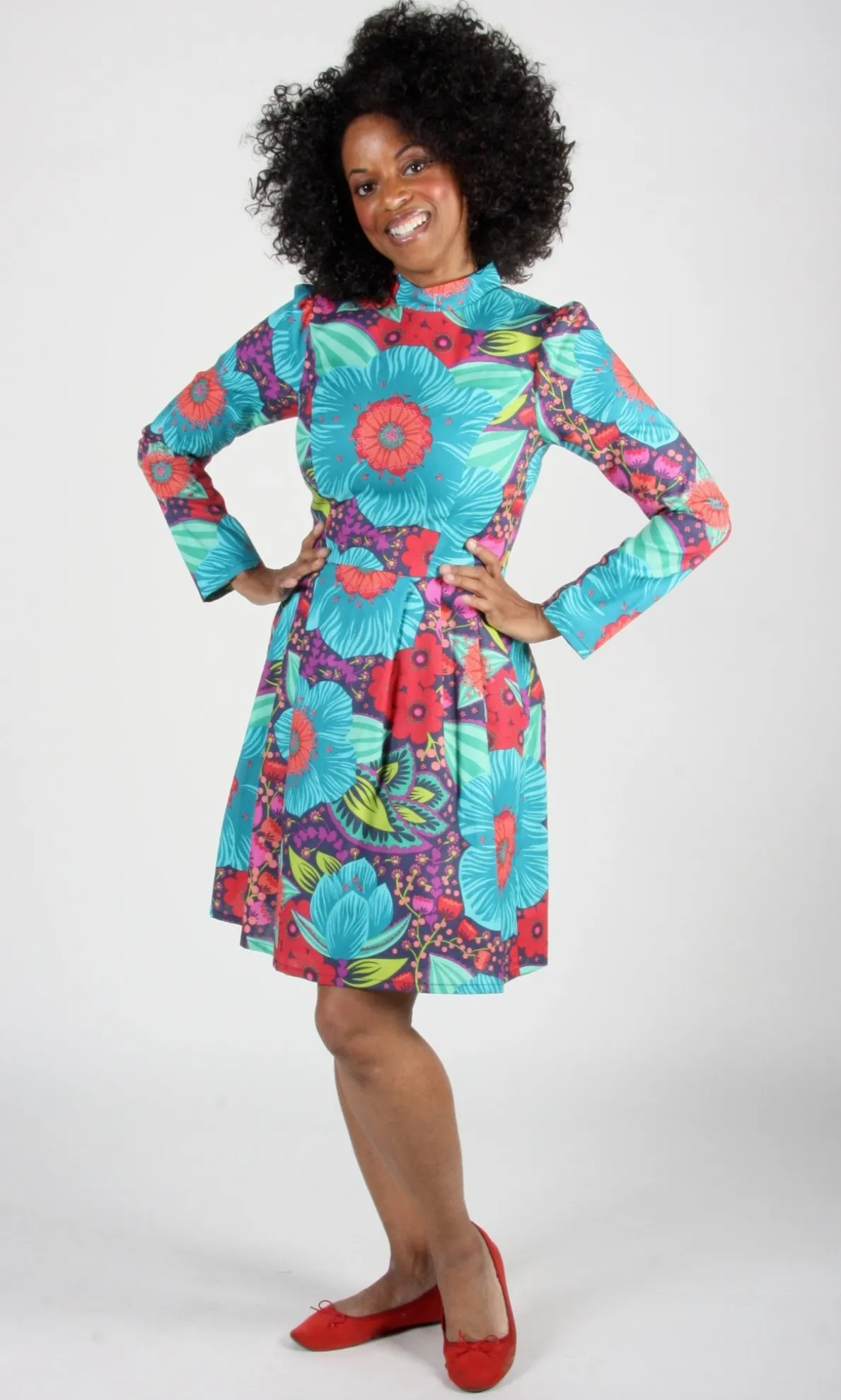 RN727 - 2 - Silk Tail Dress - Hothouse