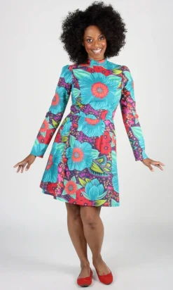 RN727 - 2 - Silk Tail Dress - Hothouse