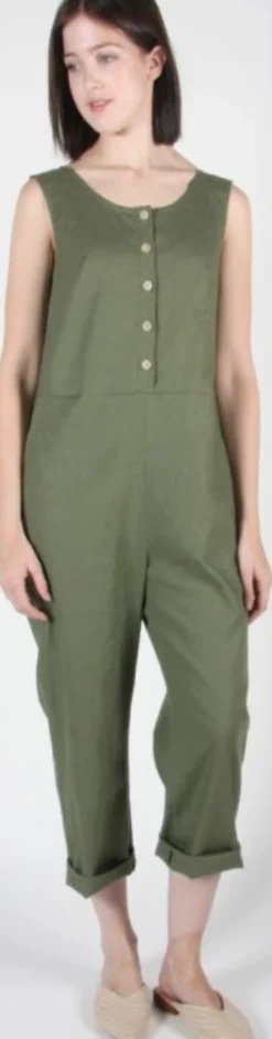 RN972 - 6 - Tropicbird Jumpsuit - Leaf