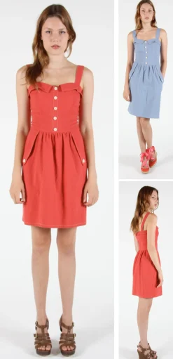 RN895 - 10 - Vulture Dress - Vintage Red