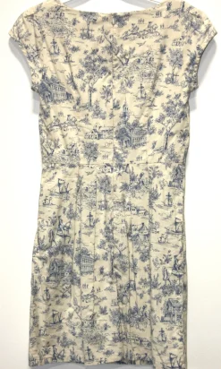RN820 - 4 - Waterthrush Dress - Cornflower Toile