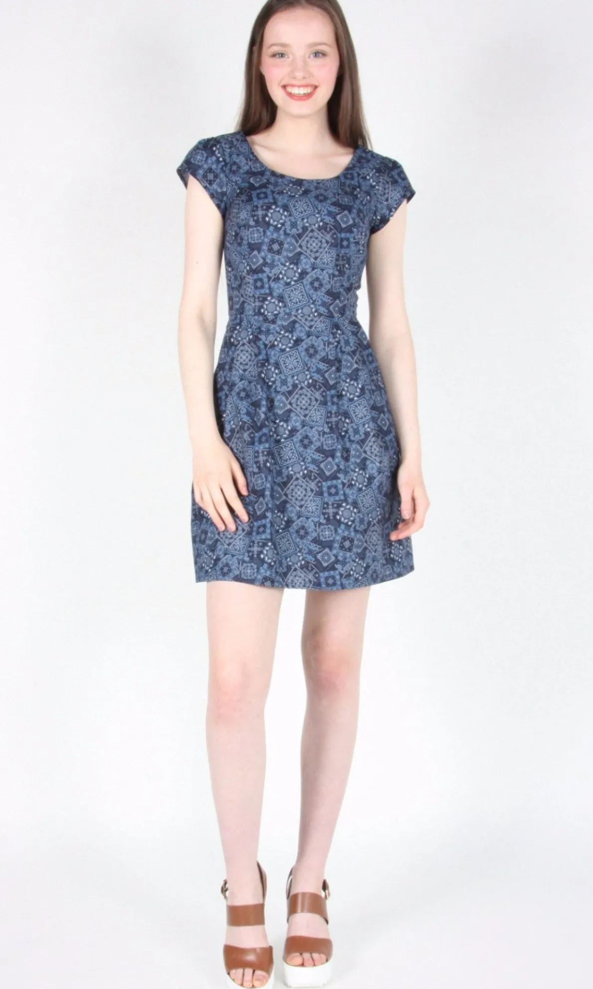 RN44 - 8 - Waterthrush Dress - Blue Bandana