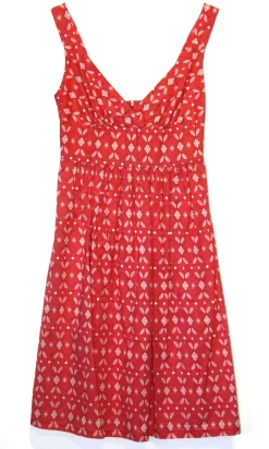 RN - 2 - Wheatear Dress - Coral Diamonds