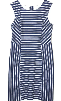 RN291 - 8 - Whydah Dress - Blue Stripe