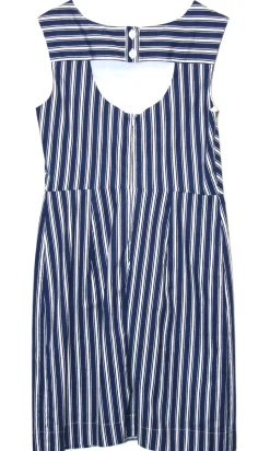 RN291 - 8 - Whydah Dress - Blue Stripe