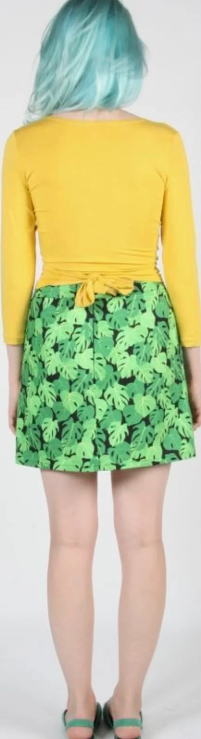 RN723 - L - Échasse Skirt - Philodendron