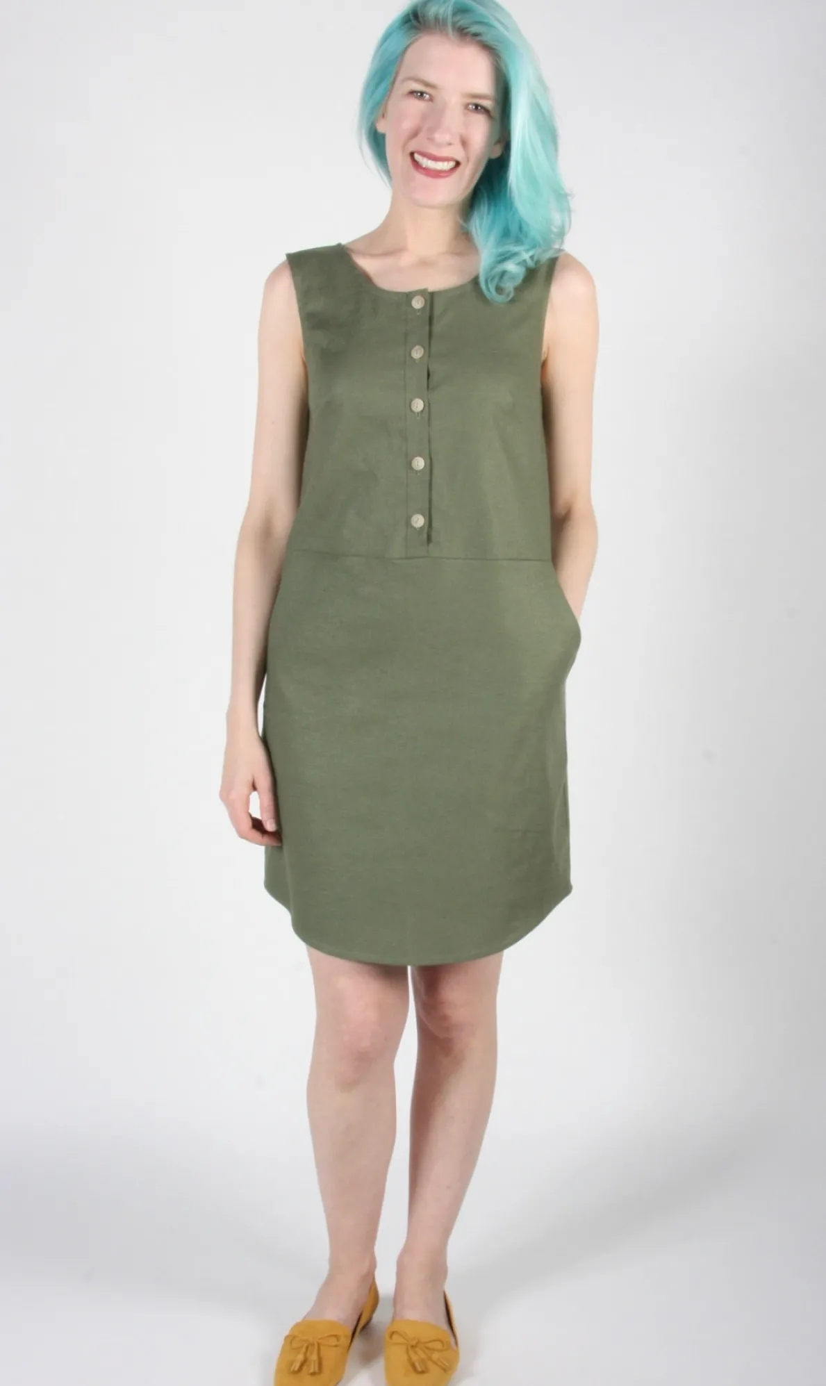 RN700 - Nightjar Dress - Yellow