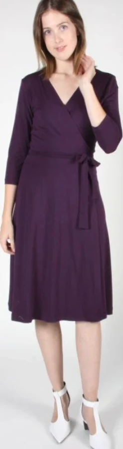 RN563 - S - Spoonbill Dress - Eggplant