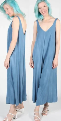 RN974 - 2X - Bobwhite Jumpsuit - Sand Washed Blue
