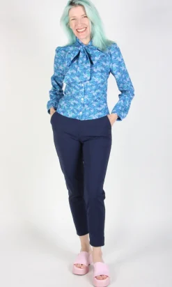 RN781 - XL - Bos'n Bird Top - Blue Veronica