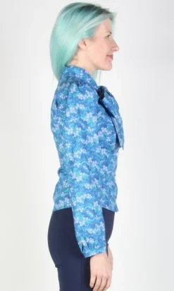RN781 - XL - Bos'n Bird Top - Blue Veronica