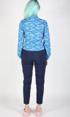 RN781 - XL - Bos'n Bird Top - Blue Veronica