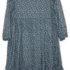 RN890 - XL - Ortolan Dress - Steel Blue Vines
