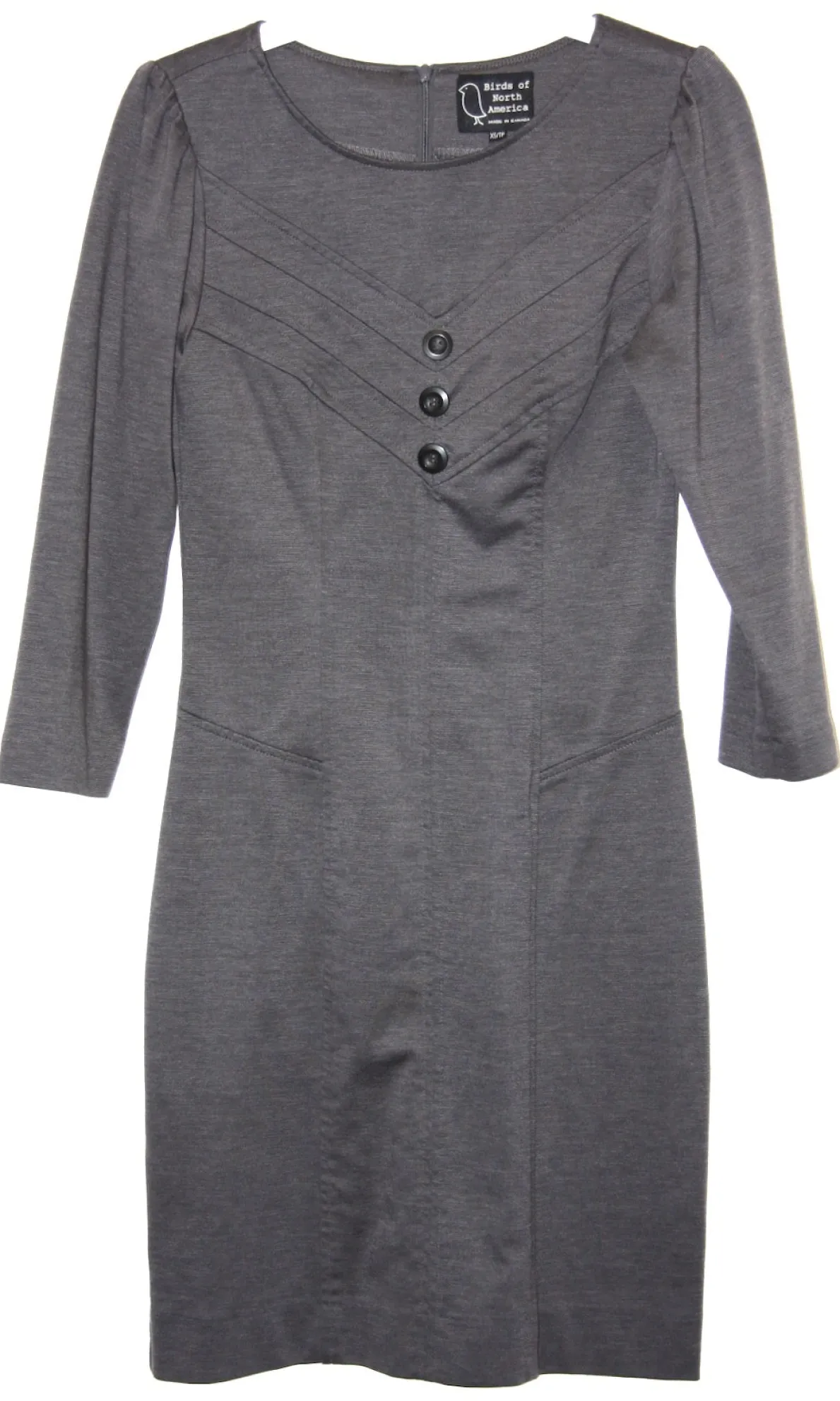 RN845 - XS - Warbler Dress - Charcoal