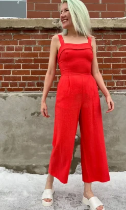 Sandgrouse Jumpsuit - Coral