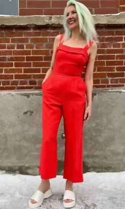 Sandgrouse Jumpsuit - Coral