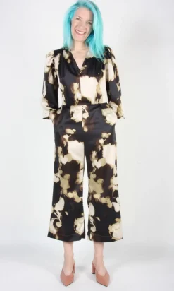 Sarcelle Jumpsuit - Ink Clouds