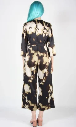 Sarcelle Jumpsuit - Ink Clouds