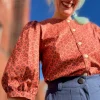 Serin Blouse - Berry Sheaf