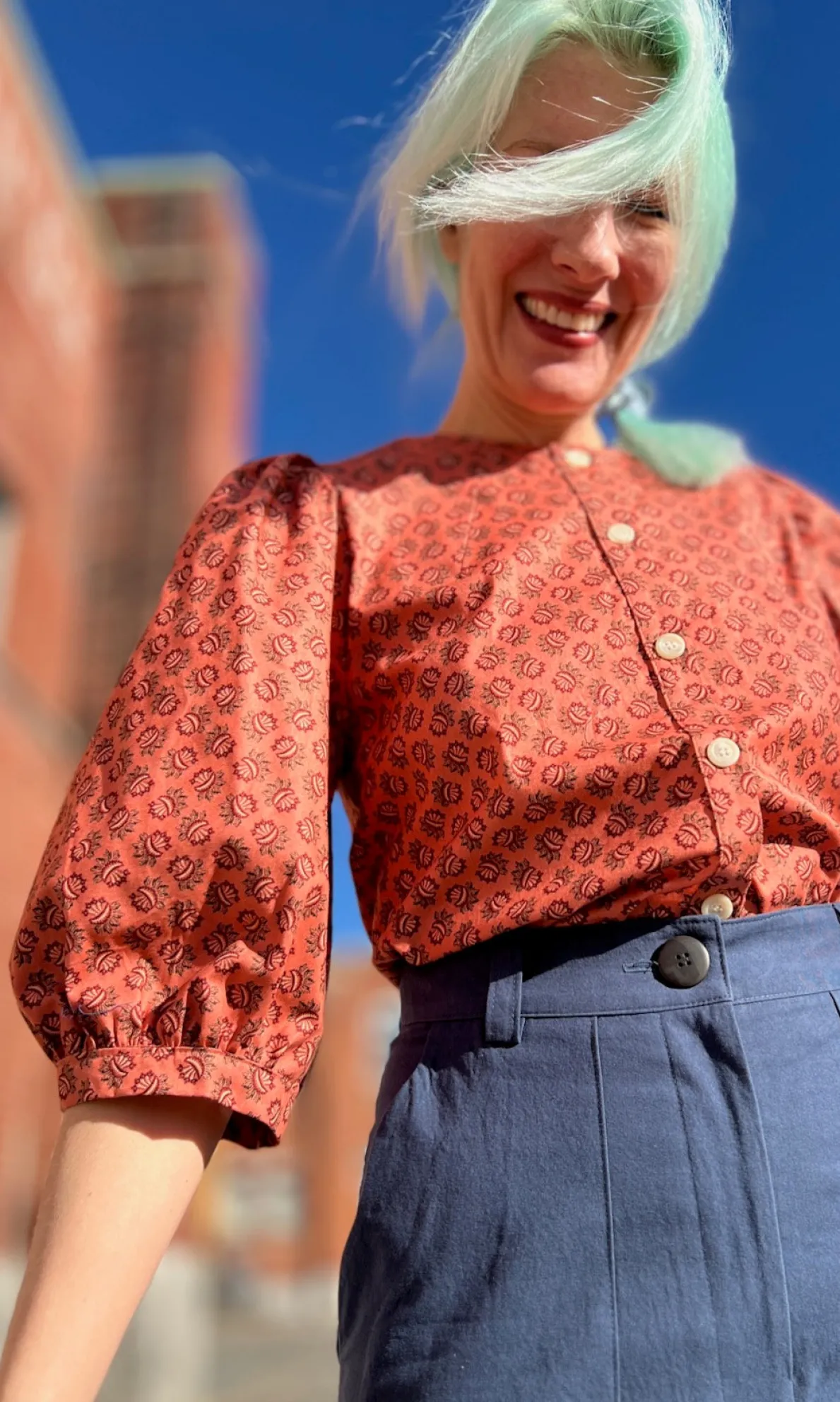 Serin Blouse - Berry Sheaf