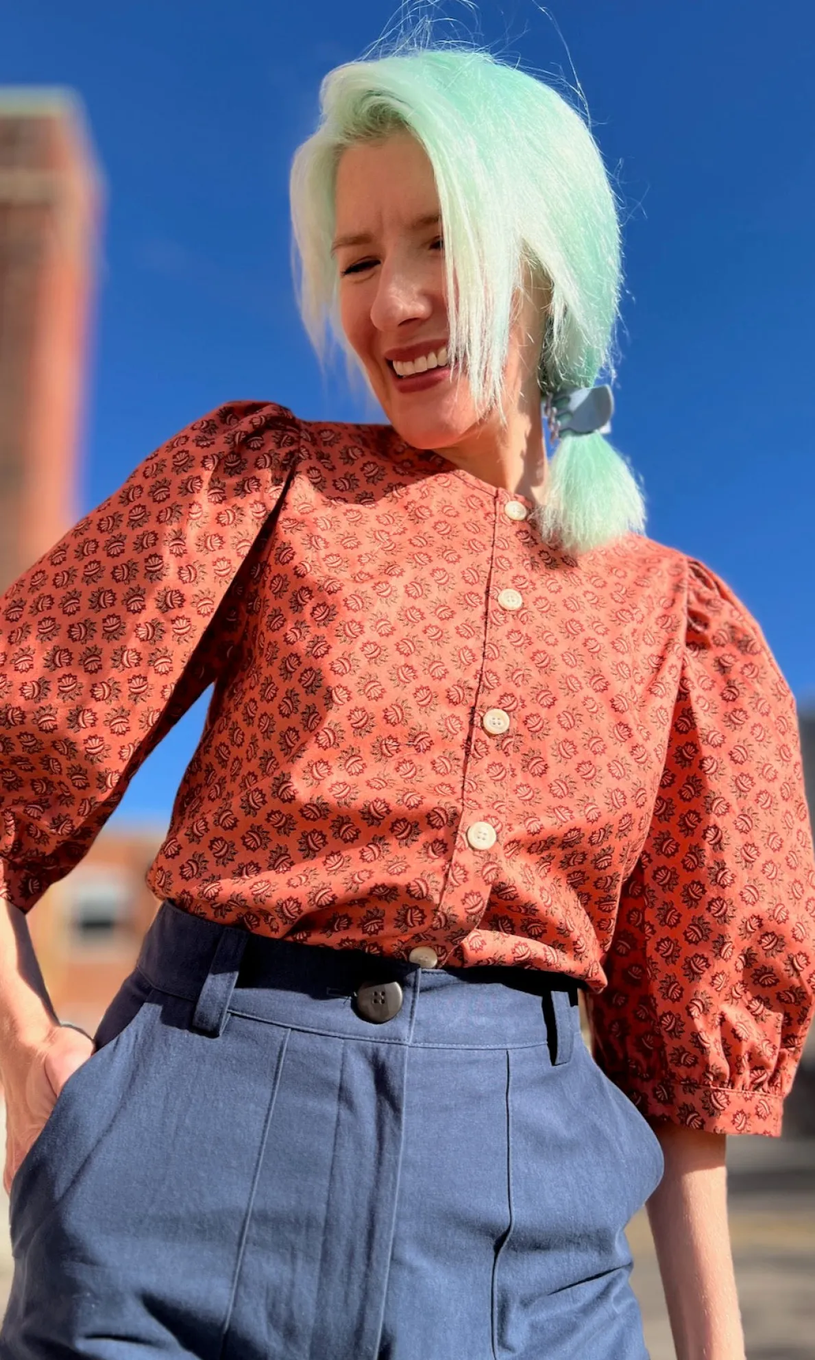 Serin Blouse - Berry Sheaf