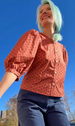 Serin Blouse - Berry Sheaf