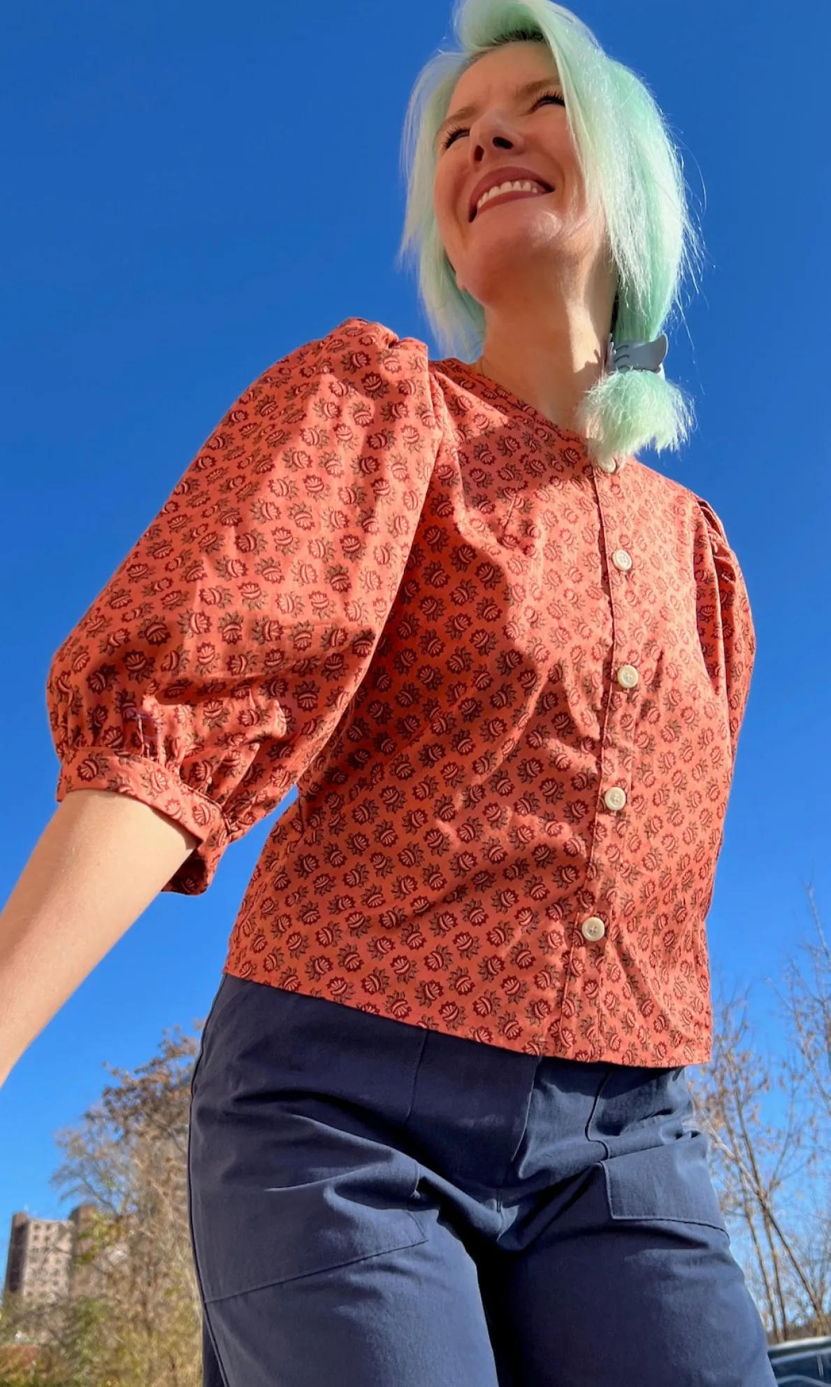 Serin Blouse - Berry Sheaf