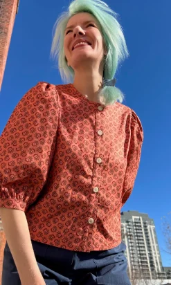 Serin Blouse - Berry Sheaf