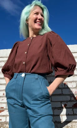 Serin Blouse - Cocoa