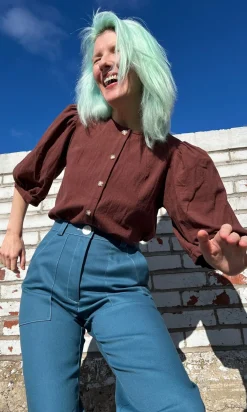 Serin Blouse - Cocoa