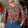 Serin Blouse - Lepidoptera