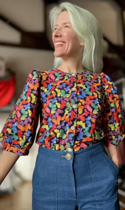 Serin Blouse - Lepidoptera