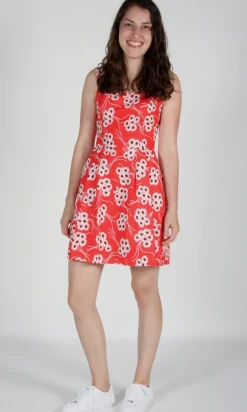 Starfrontlet Dress - Red Daisies