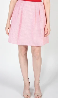 Starique Skirt - Rose Seersucker